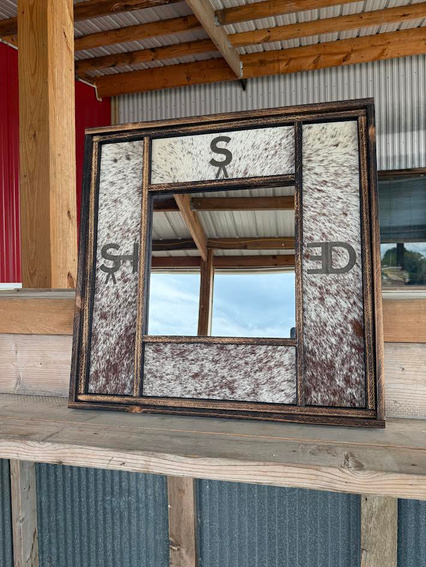 Cowhide Mirror